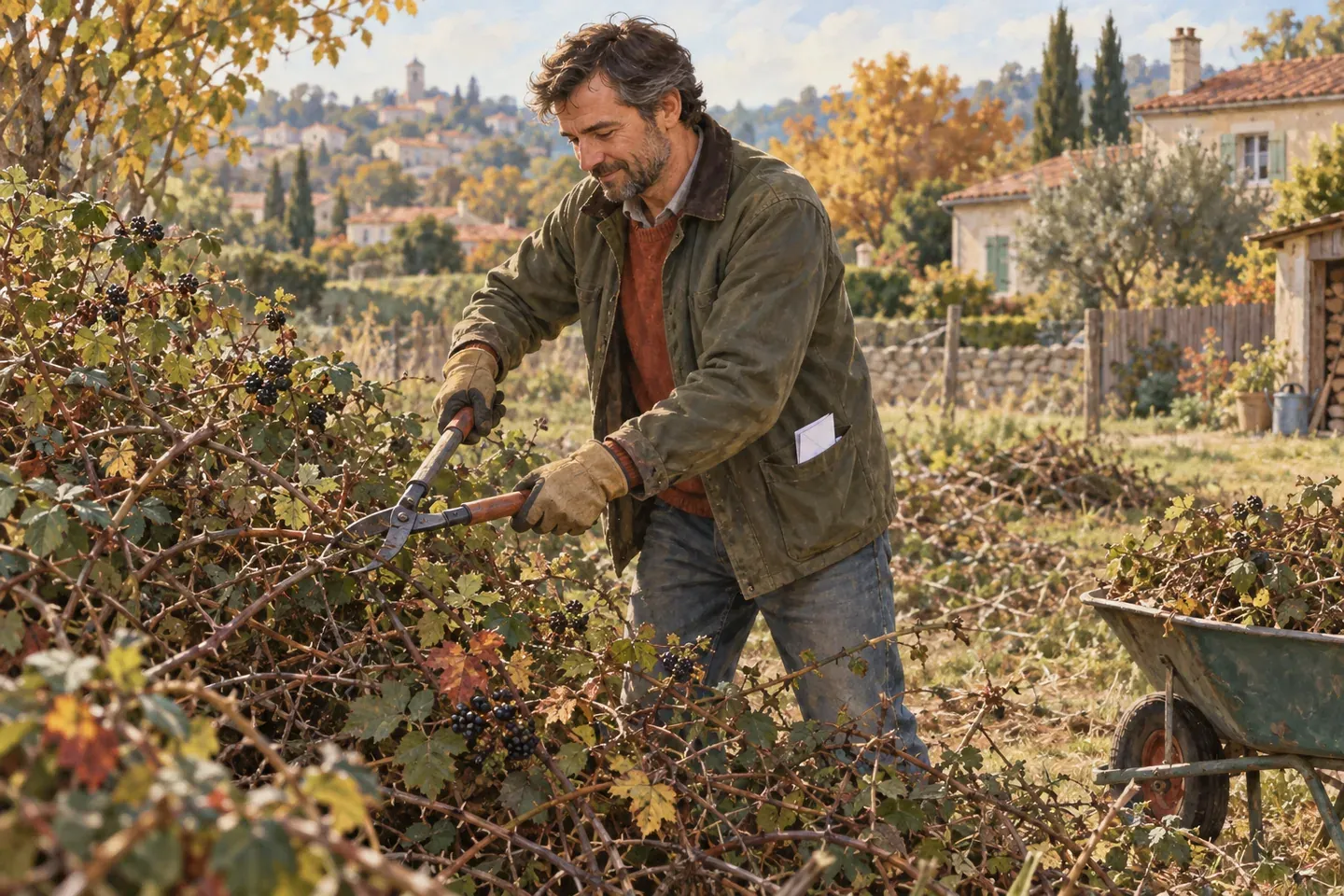 Un propriétaire débroussaille une parcelle en friche, l'avis de la mairie dans la poche
