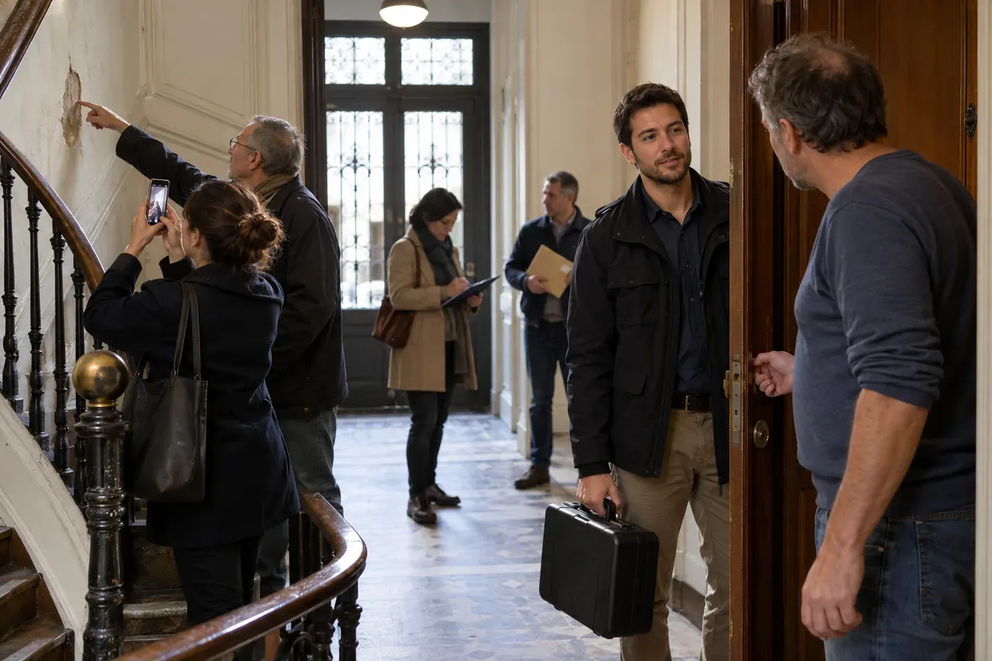 Scène de logement illustrant ce que les textes imposent