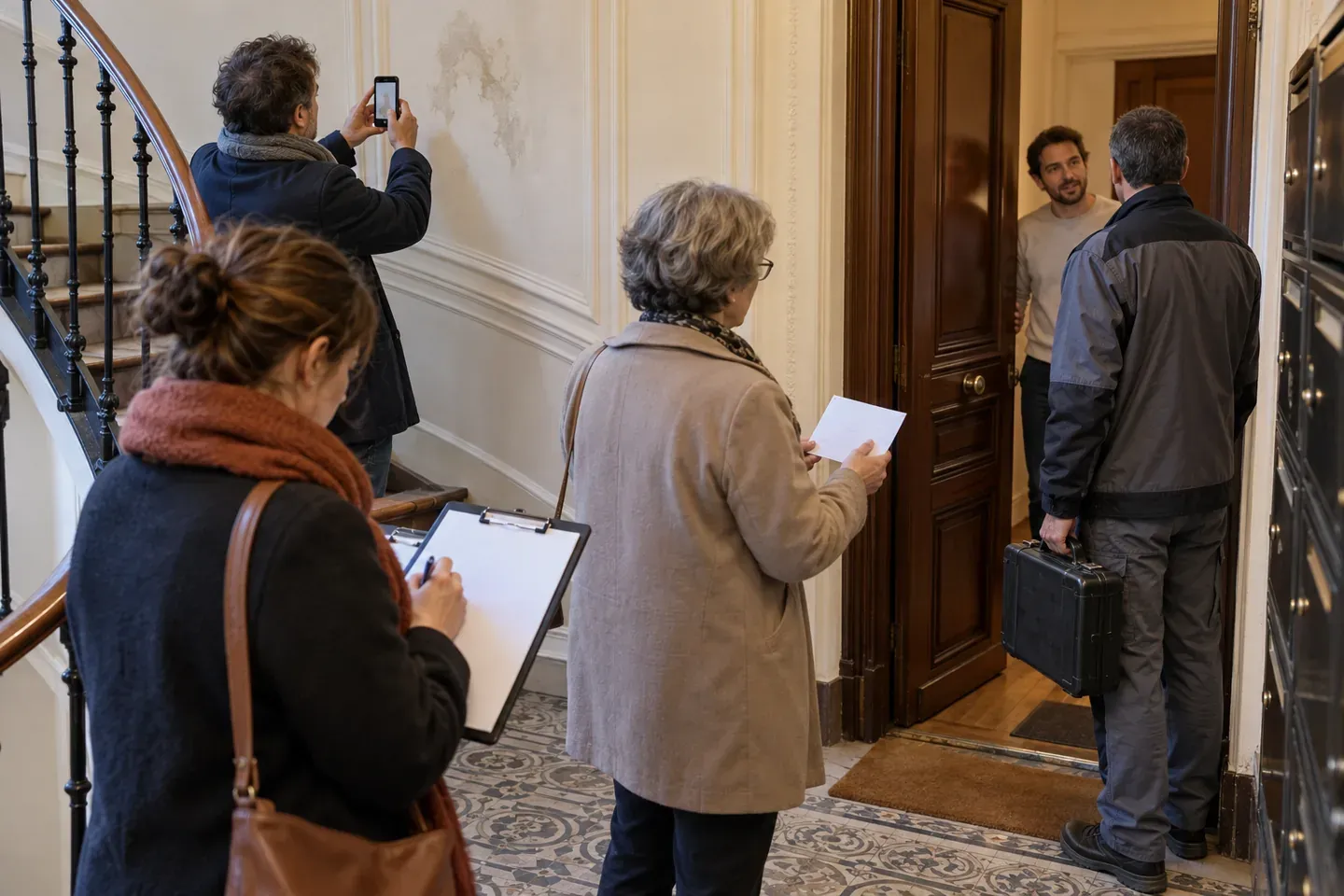 Scène de logement illustrant ce que les textes imposent