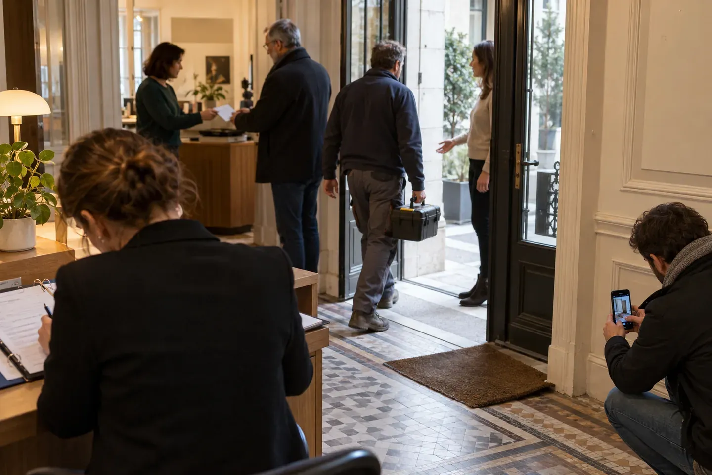 Scène de logement illustrant ce que les textes imposent