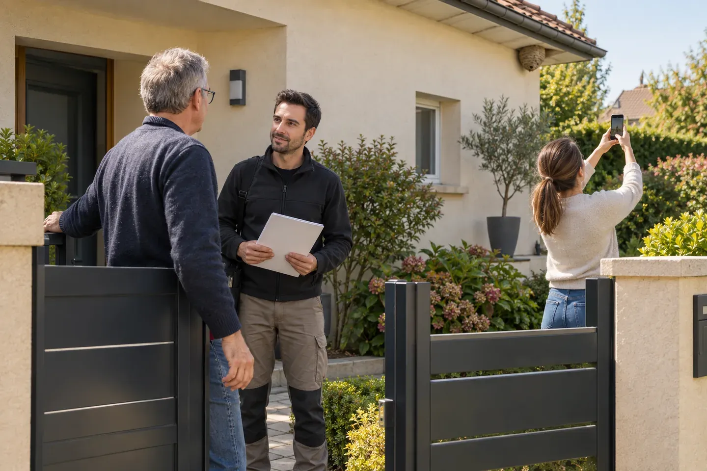 Scène de logement illustrant nid sur une propriété privée