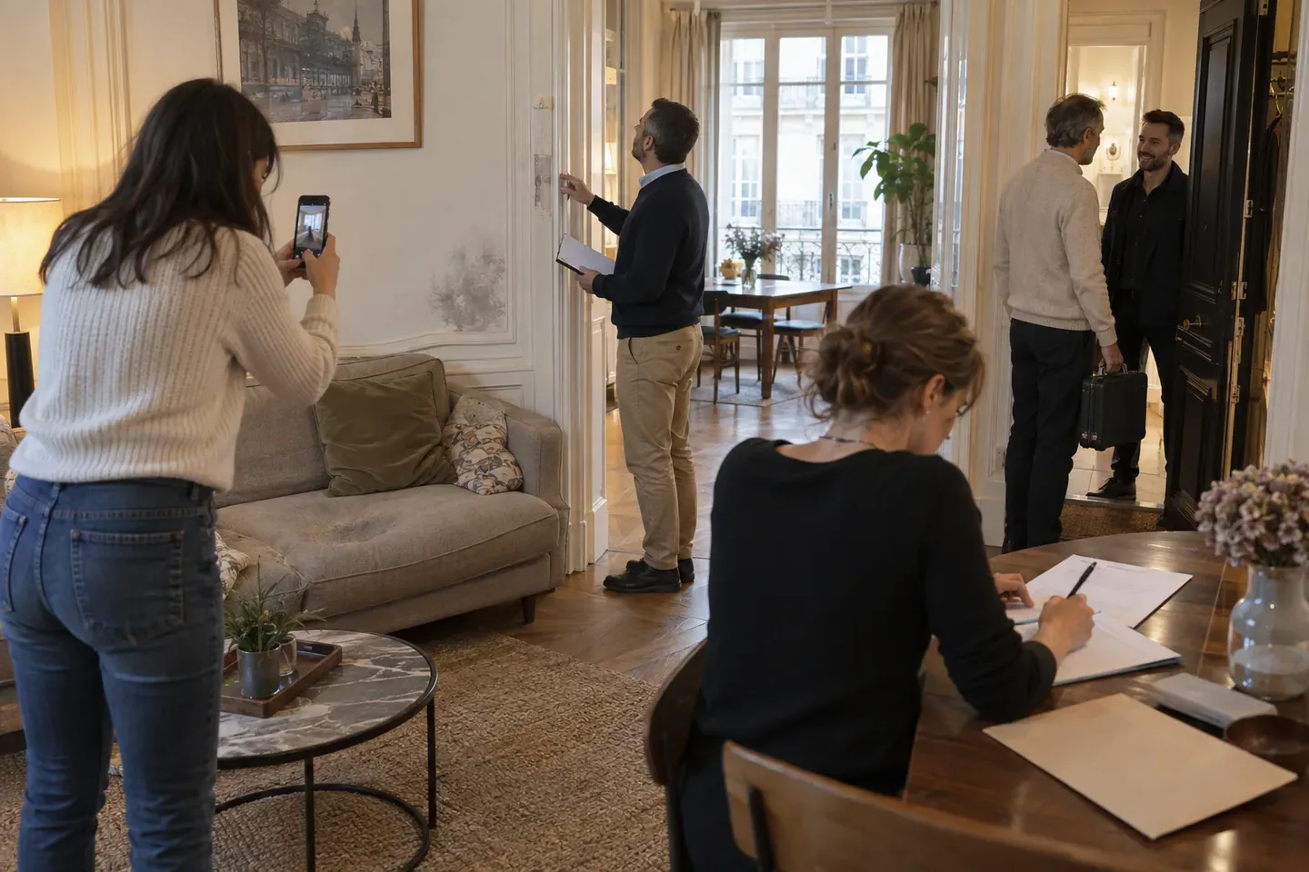 Scène de logement illustrant ce que les textes imposent