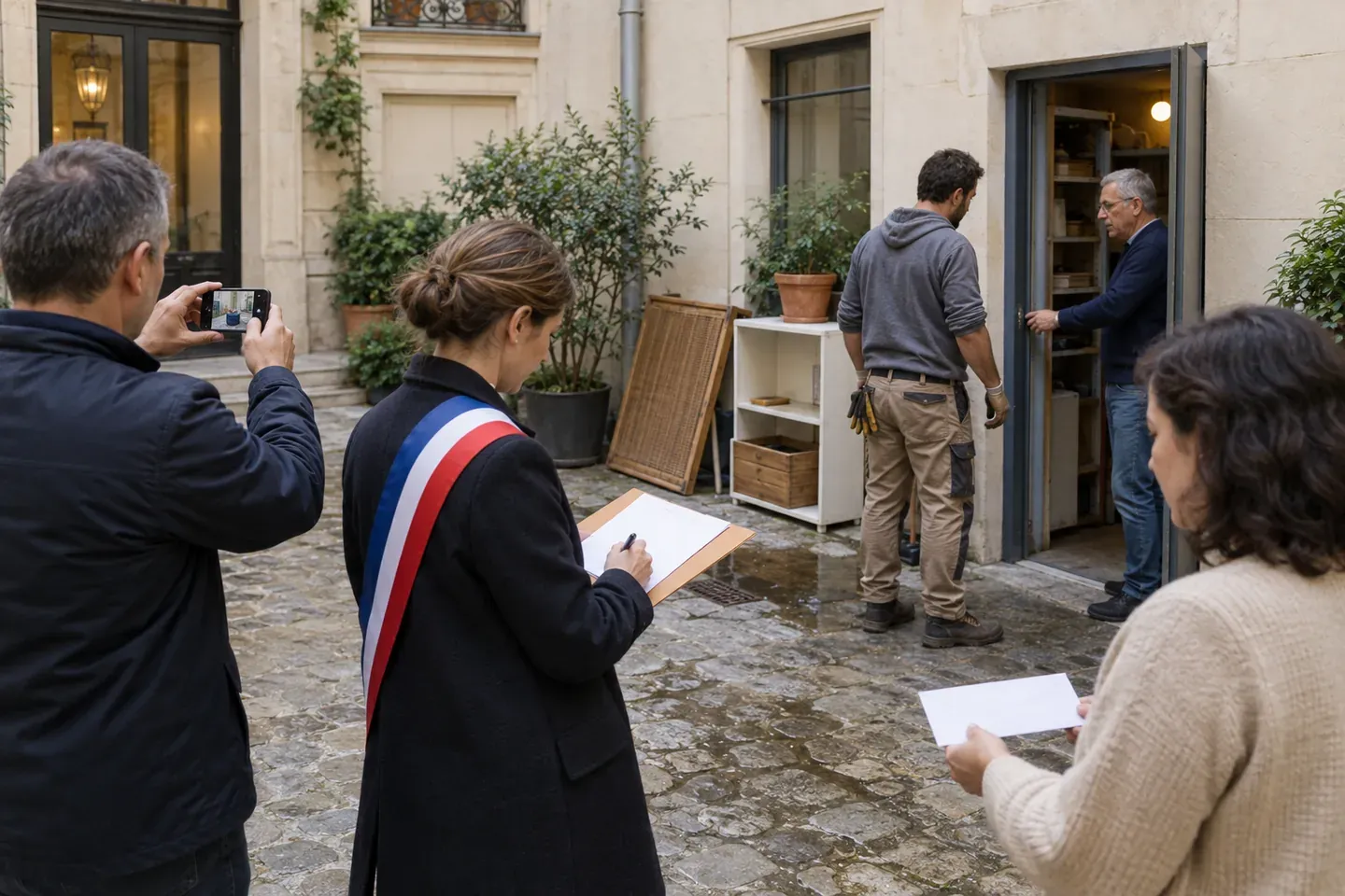 Scène de logement illustrant ce que les textes imposent