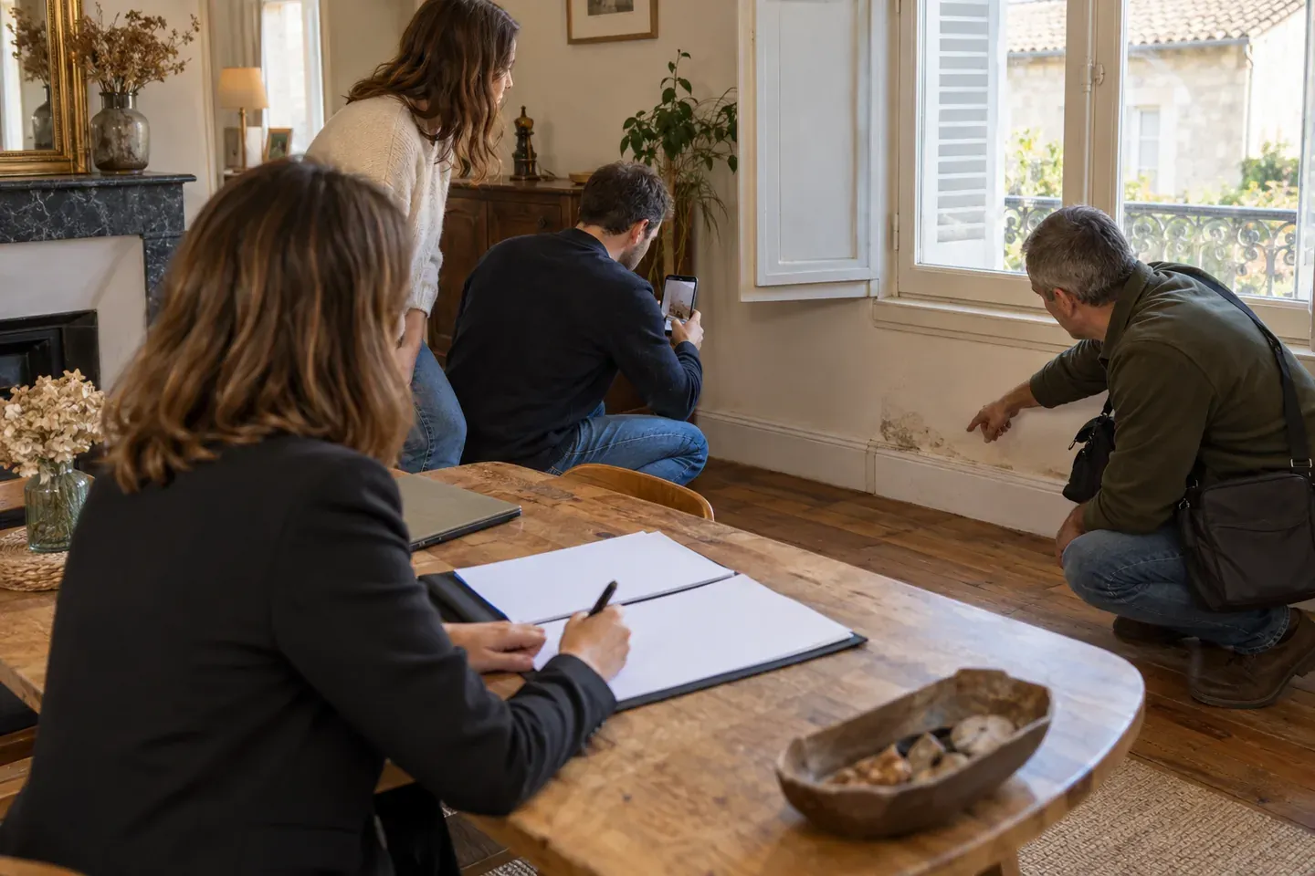 Scène de logement illustrant l'information à joindre à la promesse