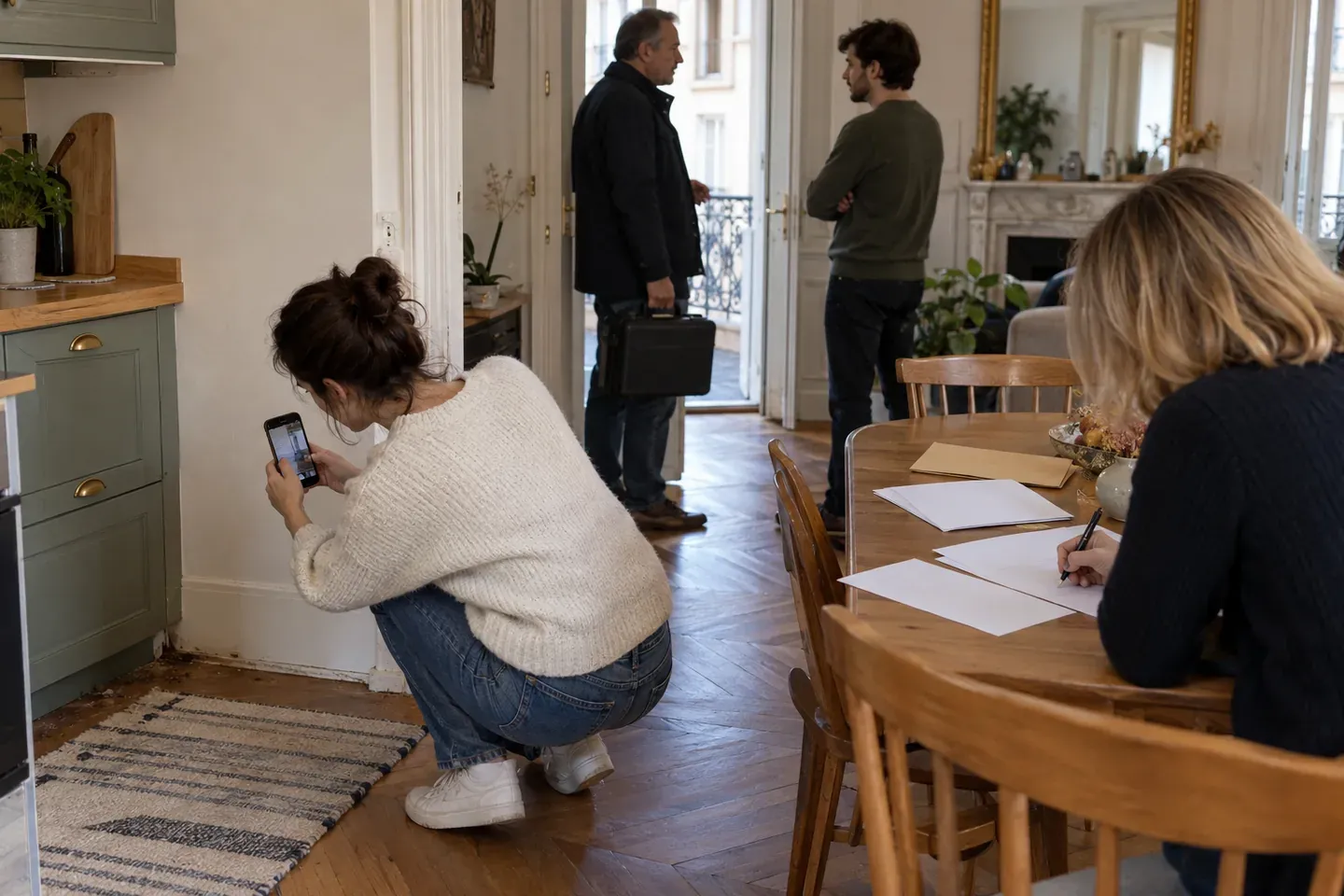 Scène de logement illustrant constituez un dossier qui explique l’urgence, la dépense et vos démarches