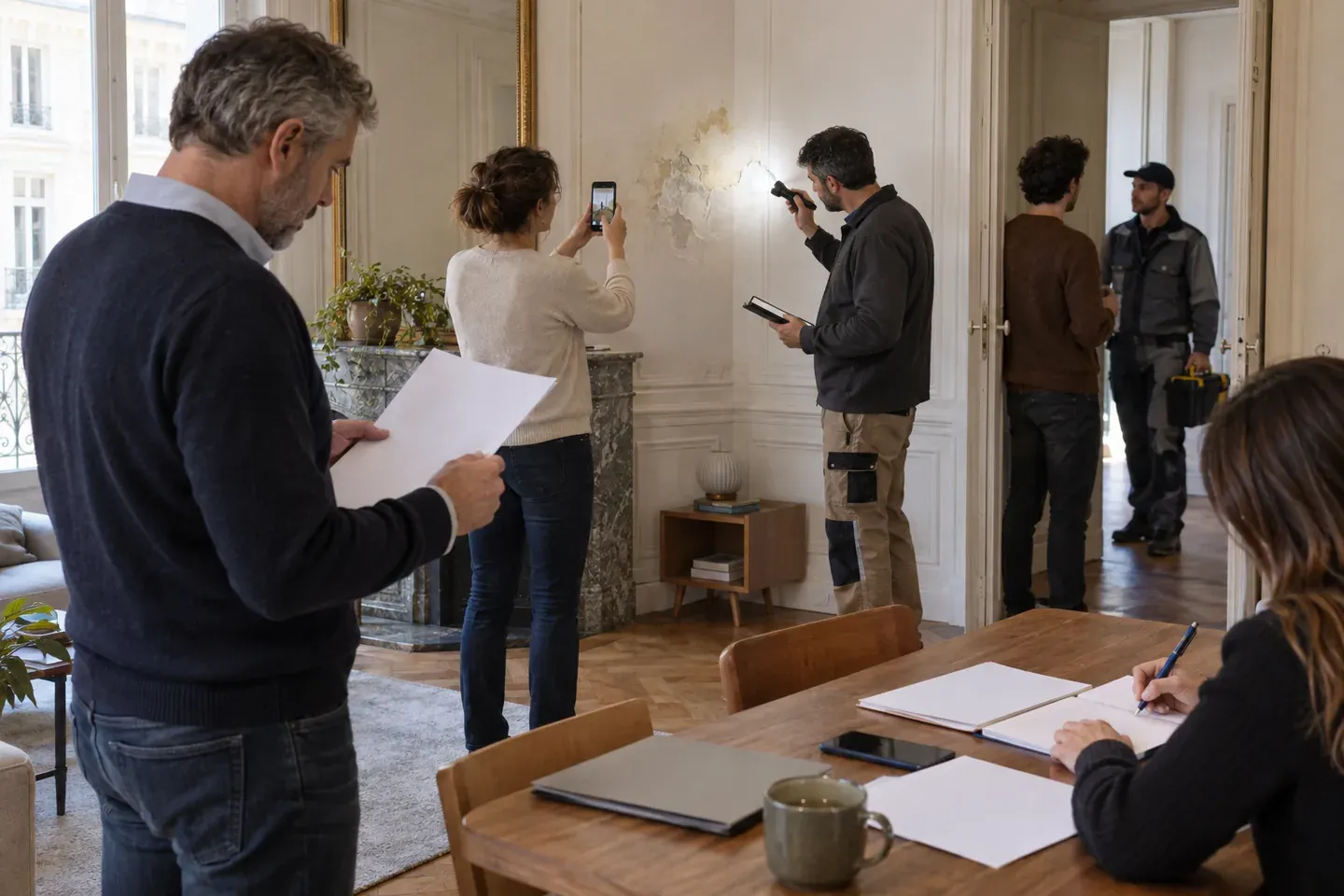 Scène de logement illustrant les recours du propriétaire