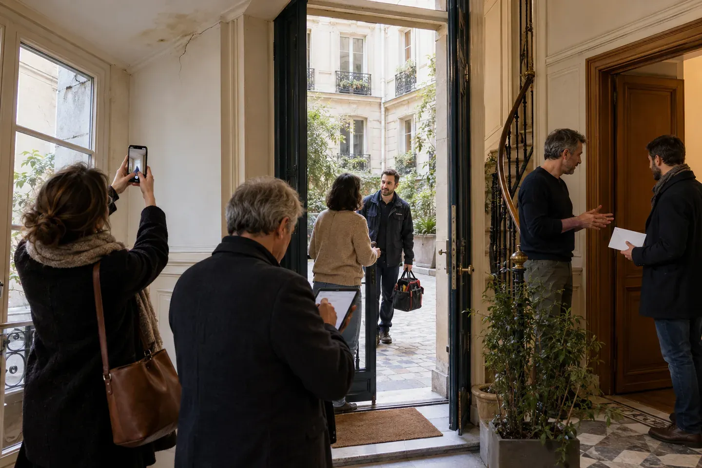 Scène de logement illustrant ce que les textes imposent
