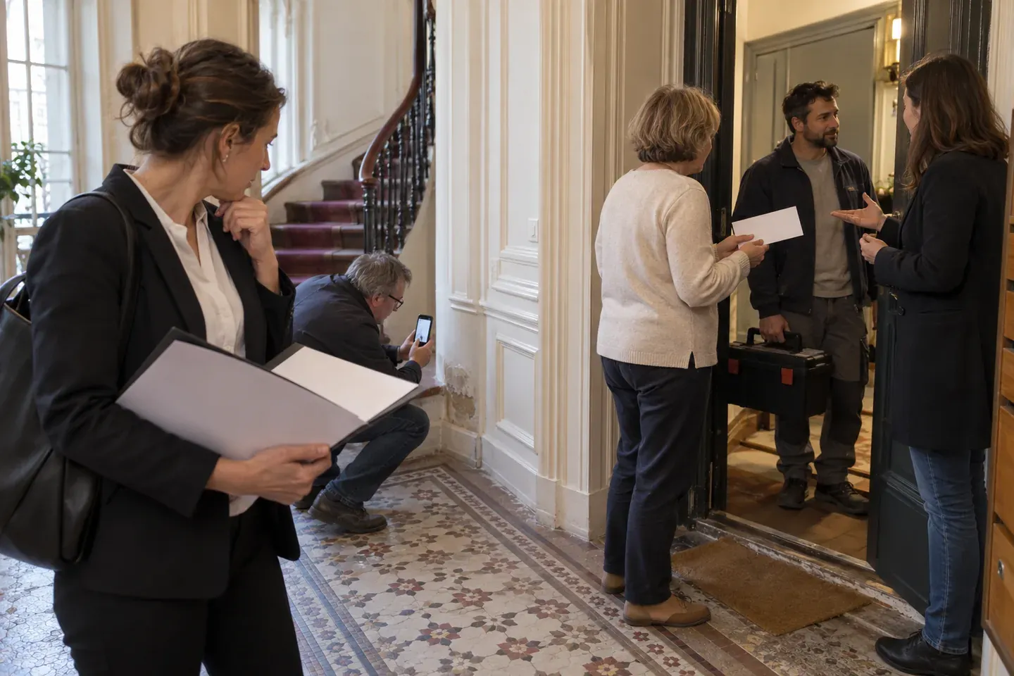 Scène de logement illustrant ce que risque un syndic qui attend